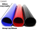 4-Ply 500mm Straight Silicone Hose for Intercoolers (4 Sizes Available)