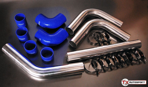 thumbnail interactive-video image 1 of 800BHP 50mm Universal Intercooler Pipework Kit – Black Hoses For DIY FMIC (2 Inch) 1 of 6