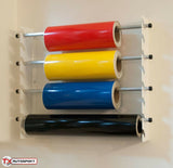 MegaMaxx UK™ Wall Mounted Vinyl Roll Holder Storage Rack
