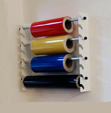 MegaMaxx UK™ Wall Mounted Vinyl Roll Holder Storage Rack