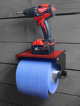 MegaMaxx UK™ Blue Roll Holder & Dispenser with Shelf - TX Autosport Exclusive Edition