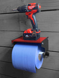 MegaMaxx UK™ Blue Roll Holder & Dispenser with Shelf - TX Autosport Exclusive Edition