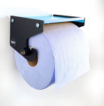 MegaMaxx UK™ Blue Roll Holder & Dispenser with Shelf
