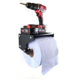 MegaMaxx UK™ Blue Roll Holder & Dispenser with Shelf