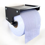 MegaMaxx UK™ Blue Roll Holder & Dispenser with Shelf