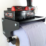 MegaMaxx UK™ Blue Roll Holder & Dispenser with Shelf