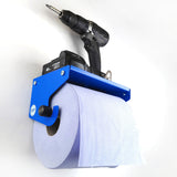 MegaMaxx UK™ Blue Roll Holder & Dispenser with Shelf