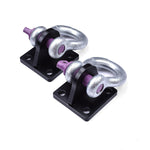 Universal Off Road 4x4 Winch Bow Shackle Mounting Plate Brackets (Pack of 2)