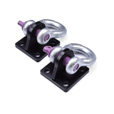 Universal Off Road 4x4 Winch Bow Shackle Mounting Plate Brackets (Pack of 2)