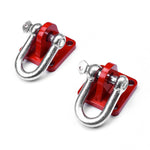 Universal Off Road 4x4 Winch Bow Shackle Mounting Plate Brackets  with Shackles (Pack of 2)