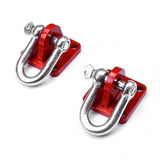 Universal Off Road 4x4 Winch Bow Shackle Mounting Plate Brackets  with Shackles (Pack of 2)