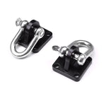 Universal Off Road 4x4 Winch Bow Shackle Mounting Plate Brackets  with Shackles (Pack of 2)