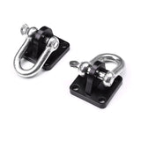 Universal Off Road 4x4 Winch Bow Shackle Mounting Plate Brackets  with Shackles (Pack of 2)