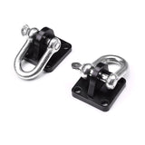 Universal Off Road 4x4 Winch Bow Shackle Mounting Plate With Shackle (Pack of 2)