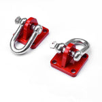 Universal Off Road 4x4 Winch Bow Shackle Mounting Plate Brackets  with Shackles (Pack of 2)