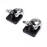 Universal Off Road 4x4 Winch Bow Shackle Mounting Plate Brackets  with Shackles (Pack of 2)