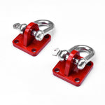 Universal Off Road 4x4 Winch Bow Shackle Mounting Plate Brackets  with Shackles (Pack of 2)