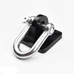 Universal Off Road 4x4 Winch Bow Shackle Mounting Plate Brackets  with Shackles (Pack of 2)