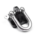 Universal Off Road 4x4 Winch Bow Shackle Mounting Plate Brackets  with Shackles (Pack of 2)