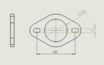 2-Bolt Exhaust Downpipe Decat Flange (3 Sizes Available)