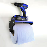 MegaMaxx UK™ Blue Roll Holder & Dispenser with Shelf