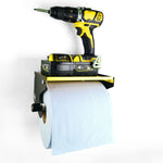 MegaMaxx UK™ Blue Roll Holder & Dispenser with Shelf