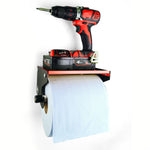 MegaMaxx UK™ Blue Roll Holder & Dispenser with Shelf