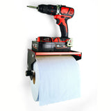 MegaMaxx UK™ Blue Roll Holder & Dispenser with Shelf