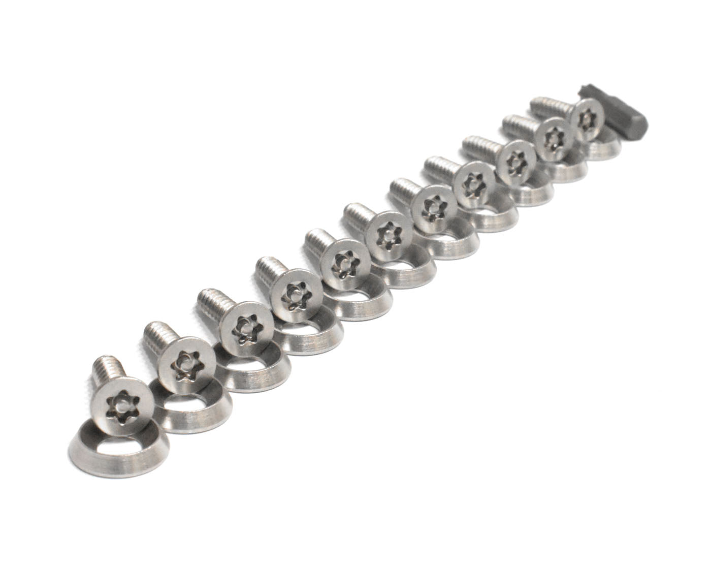42X Anti Theft License Plate Screws Stainless Steel Bolts Caps Car Fasteners Kit 126897947493