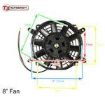 Universal Slimline Radiator Fan (6 Sizes Available)