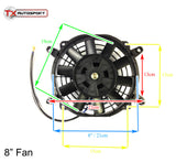 Universal Slimline Radiator Fan (6 Sizes Available)