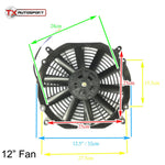 Universal Slimline Radiator Fan (6 Sizes Available)