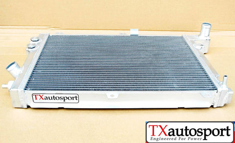 Uprated 50mm Twin Core Aluminium Alloy Radiator for Vauxhall Cavalier Calibra C20LET Turbo